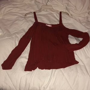 Off the shoulder shirt! Flowy and super cute